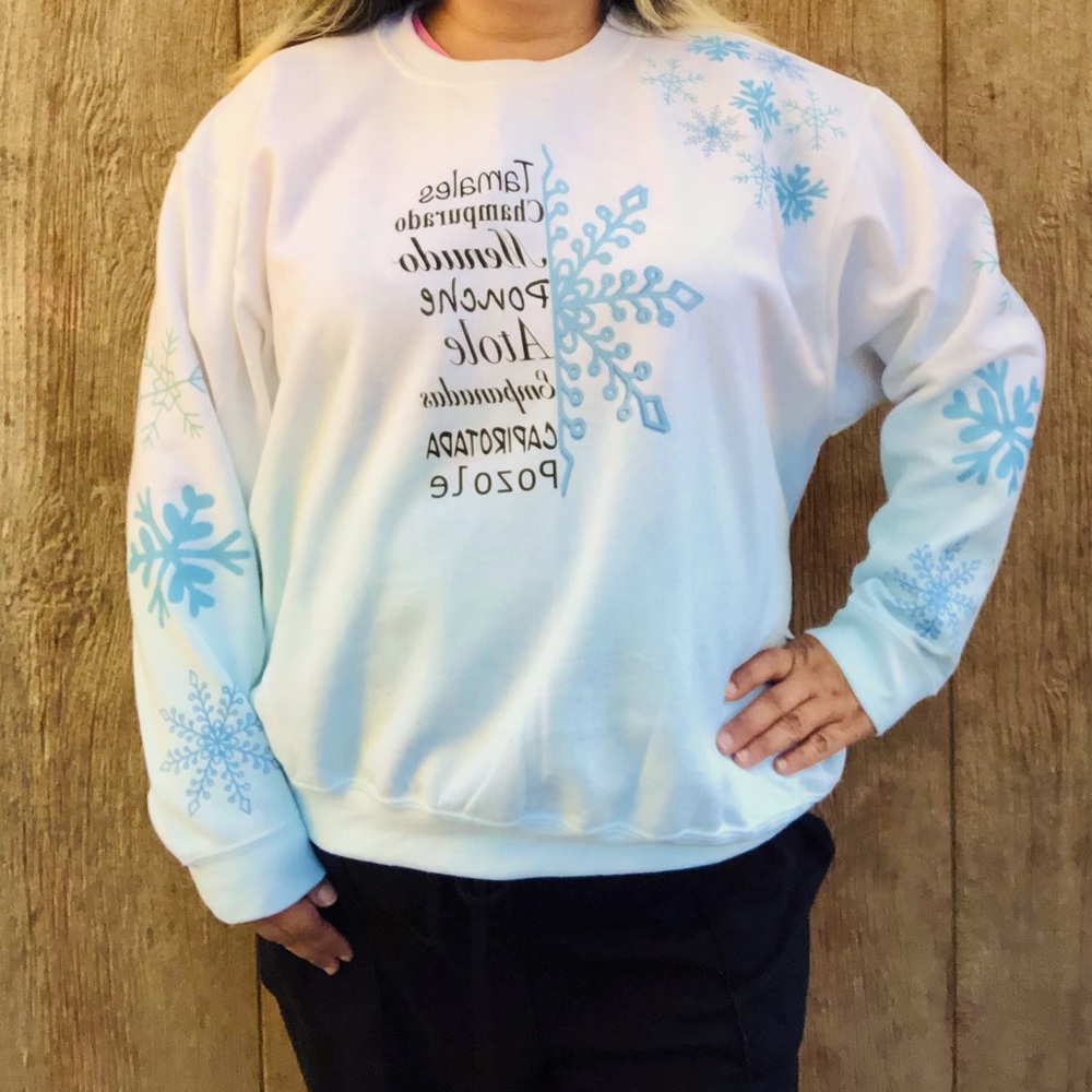 Christmas flake sweatshirt